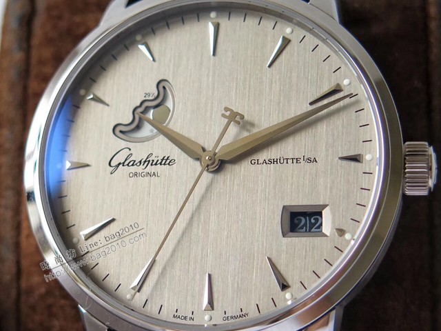 格拉蘇蒂原創議員大日曆月相腕表 Glashütte Original男士腕表  gjs1733